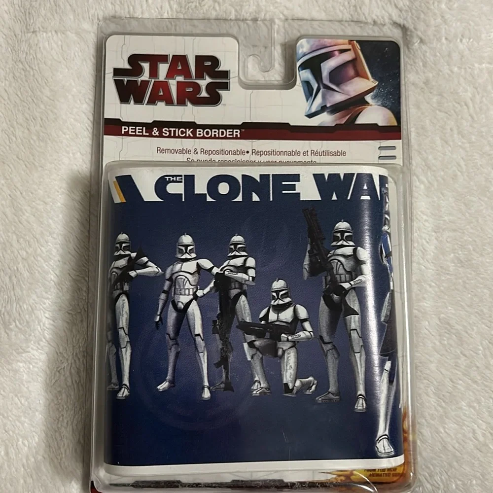 Star Wars Clone Wars Peel and Stick Border Lot of 2
